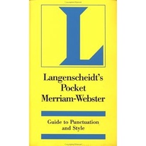 Langenscheidt's Pocket Merriam-Webster Yr:1995 ISBN:9780887292187