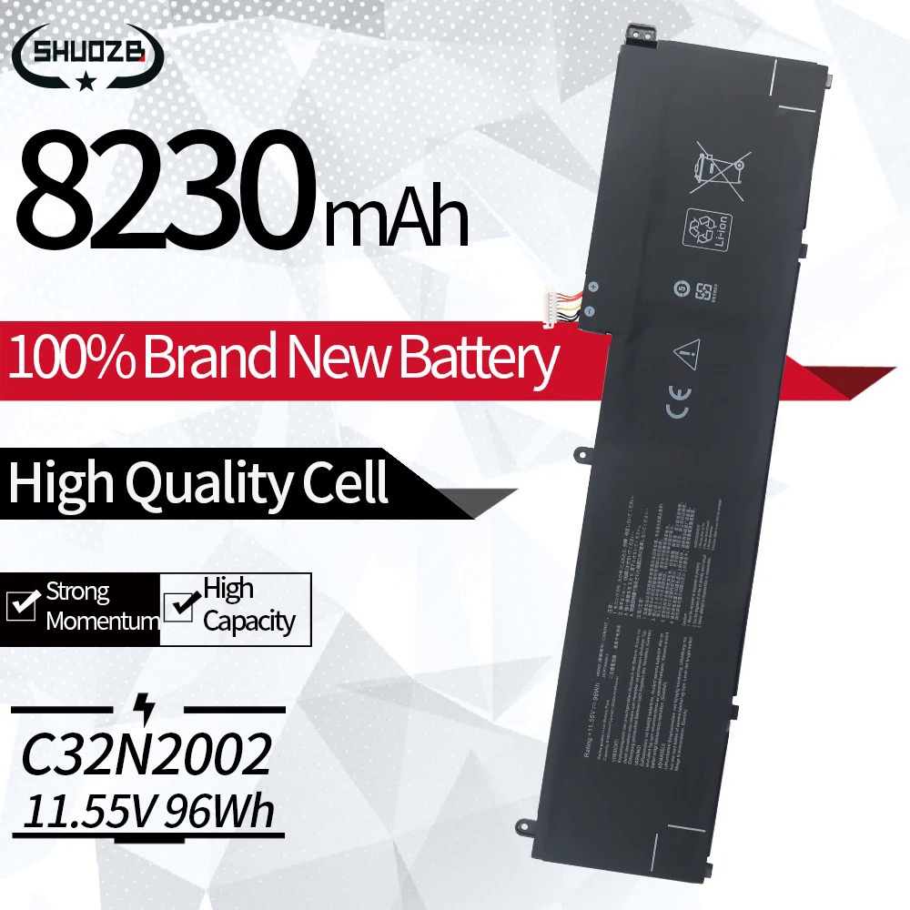 New C32N2002 Laptop Battery For Asus ZenBook Pro 15 UX535 UX535LI UX564PH Flip 15 UX564EH UX564EI UX