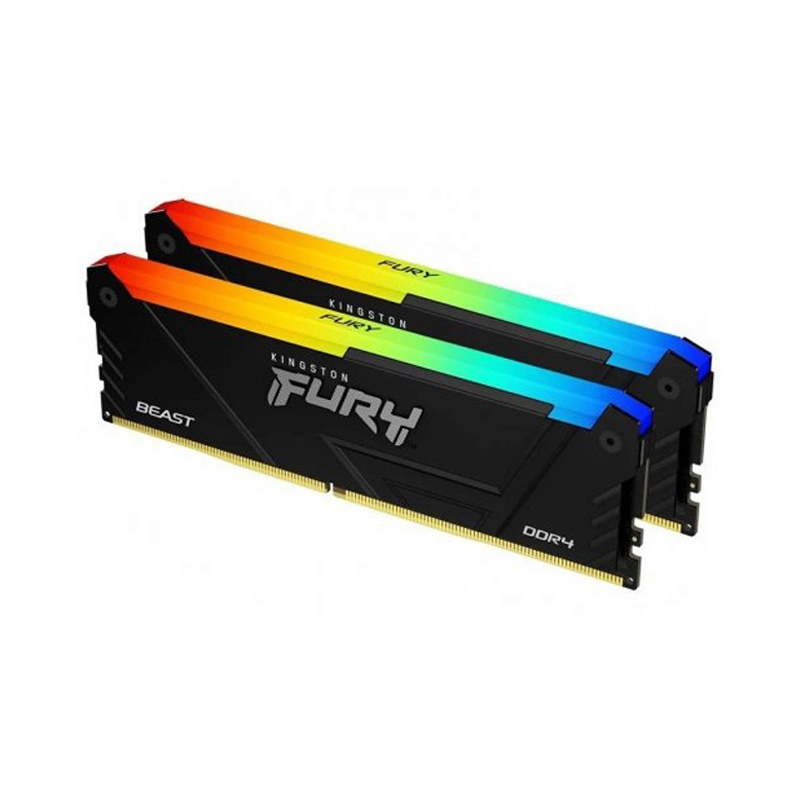 KINGSTON RAM DDR4(3600) 32GB (16GBX2) FURY BEAST RGB (KF436C18BB2AK2/32) - A0155761