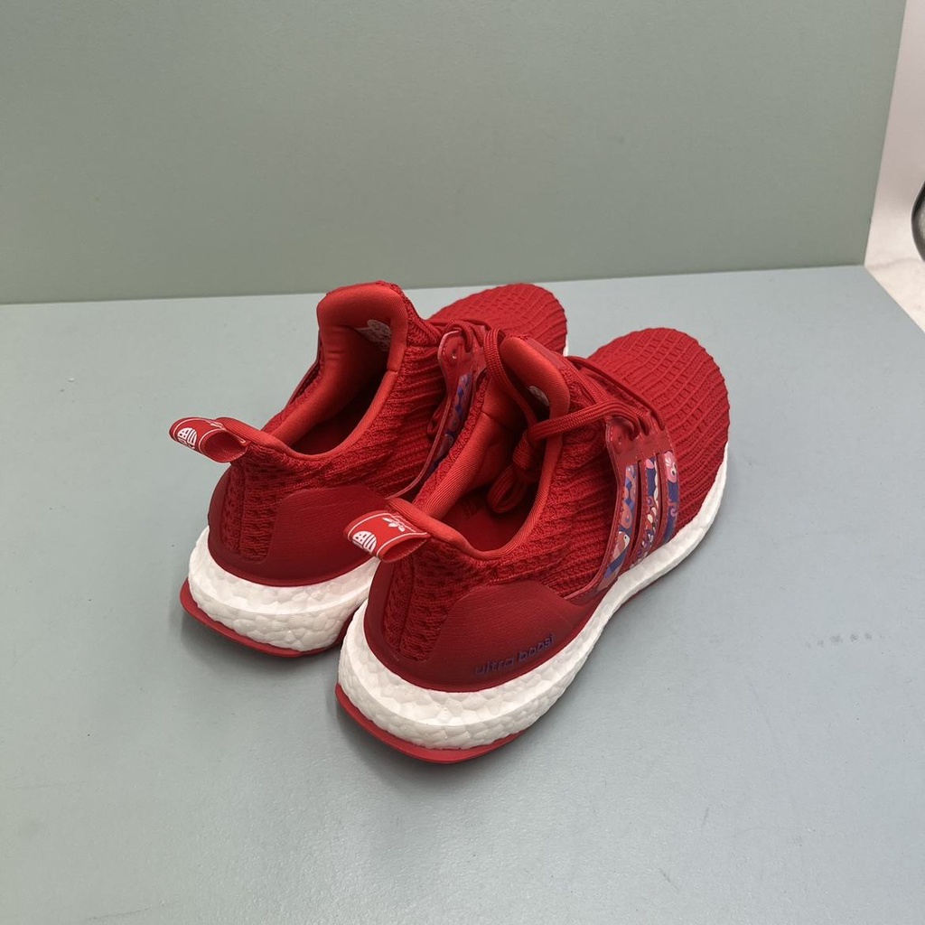 ✶☇Adidas ULTRABOOST DNA รองเท้าผ้าใบวิ่งระบายอากาศน้ำหนักเบาสีแดงใหม่สำหรับผู้ชายและผู้หญิง GZ8989