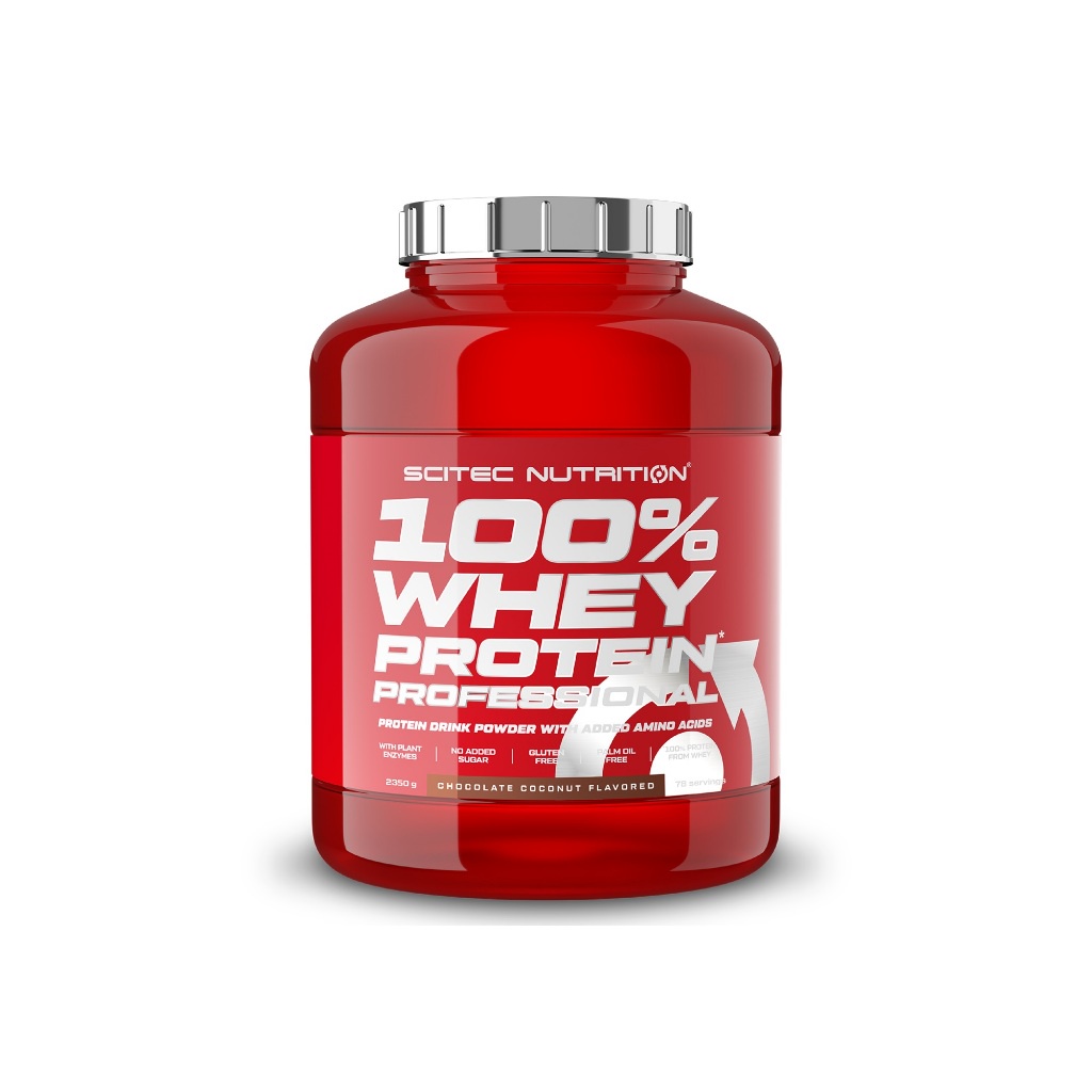 SCITEC NUTRITION 100% Whey Protein เวย์โปรตีน (Chocolate Coconut ช๊อกโกแลต มะพร้าว) เวย์โปรตีนสูตรเพิ่มกล้ามเนื้อ