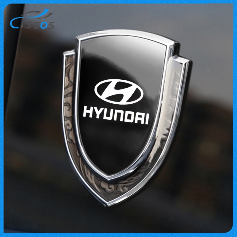 Ciscos โลหะ โลโก้รถ สติ๊กเกอร์ตกแต่ง สำหรับ Hyundai H1 Staria Creta Elantra Accent
