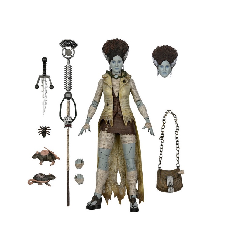 NECANinja Turtle Global Monster Frankenstein Bride Female Journalist Epple7Inch Movable Hand Model