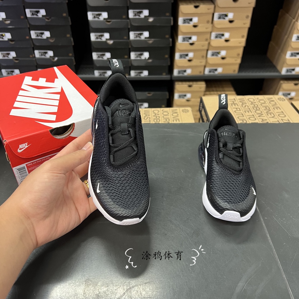 ◇✳เคาน์เตอร์ของแท้ Nike Nike รองเท้าวิ่งเด็ก AIR MAX 270 เบาะลมกันกระแทก AO2372