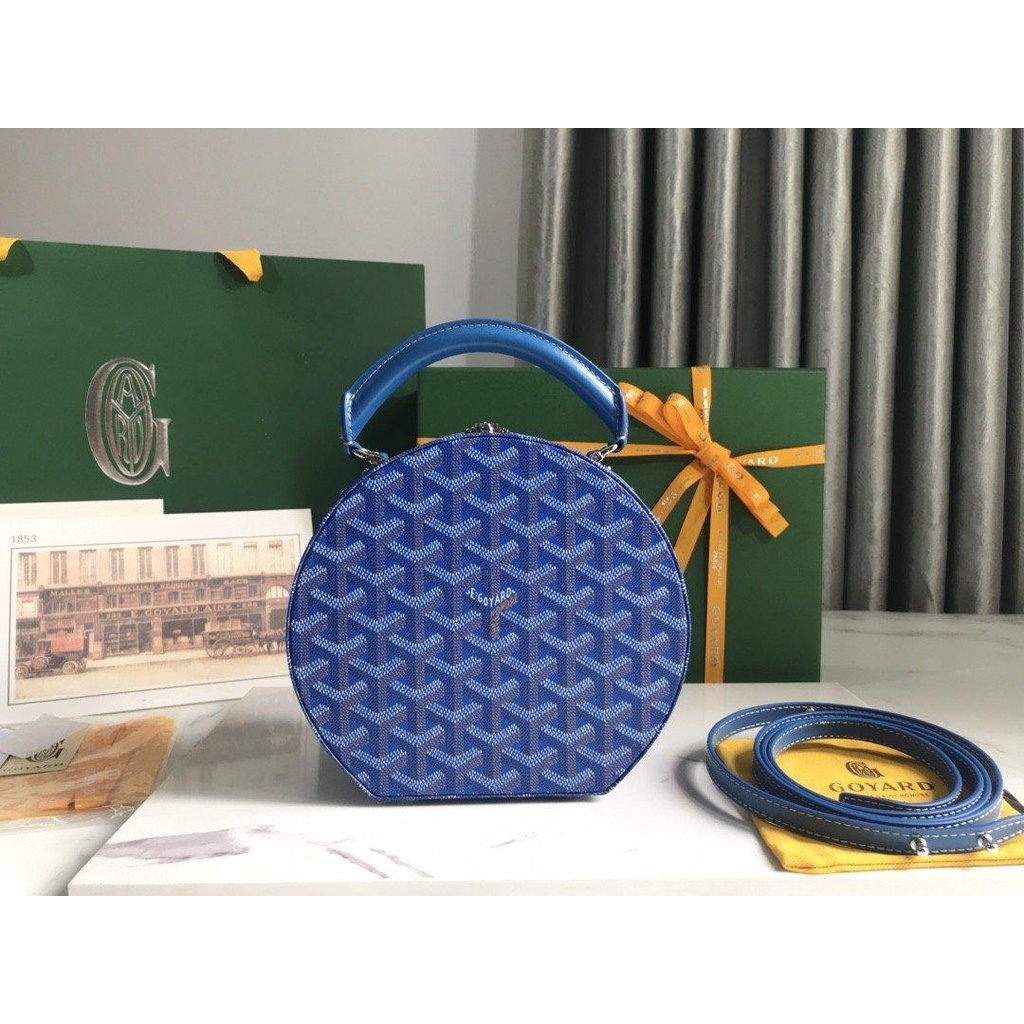 Goyard alto classic hatbox truck handbag round cellphone bag women's cosmetic box