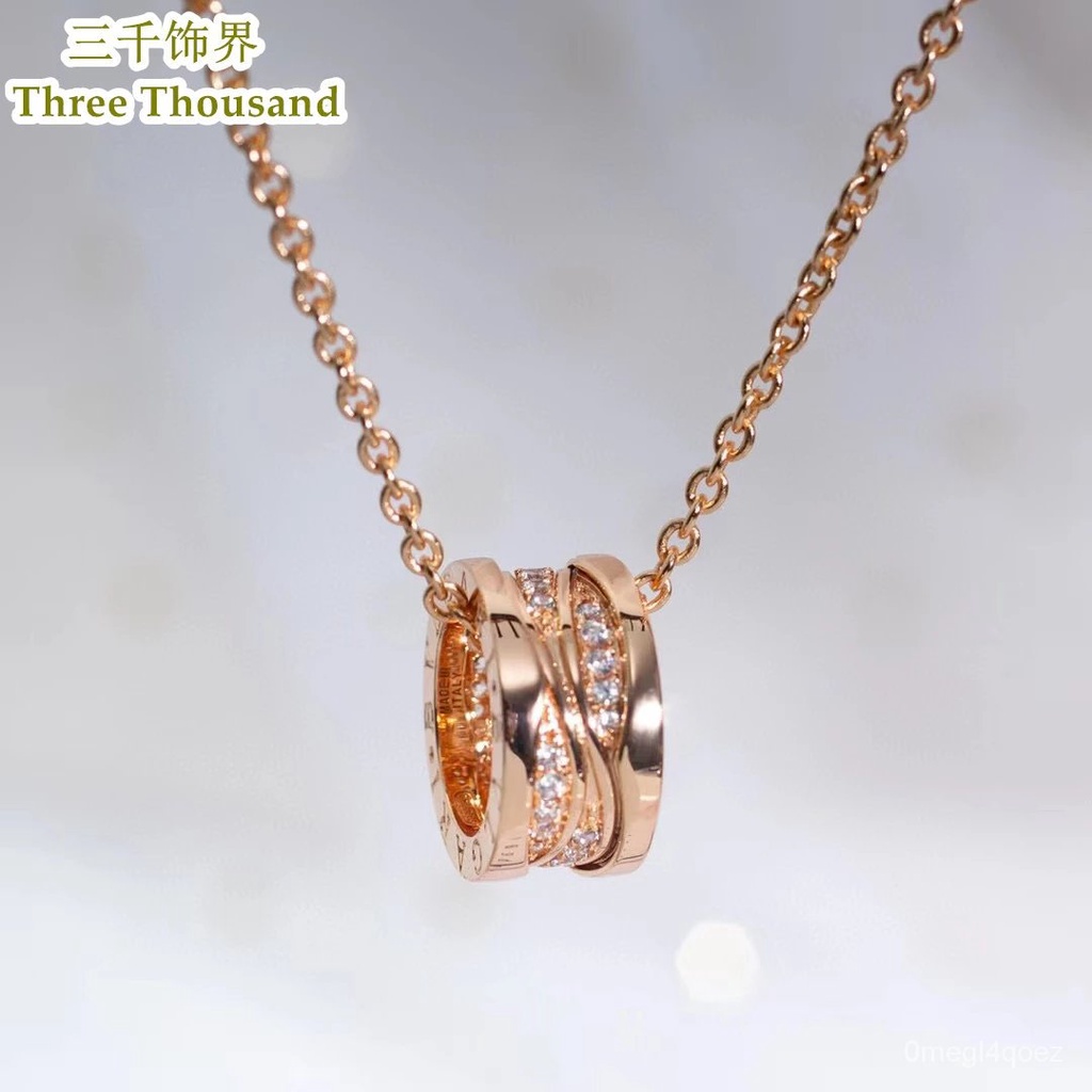 A B.V B.ZERO1 ROCK สร้อยคอเพชรสปริง