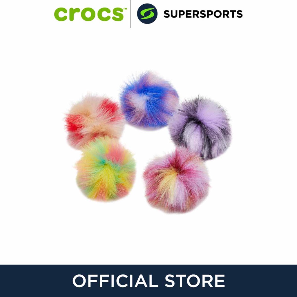 CROCS Jibbitz Dyed Puff 5-Pack ตัวติดรองเท้า