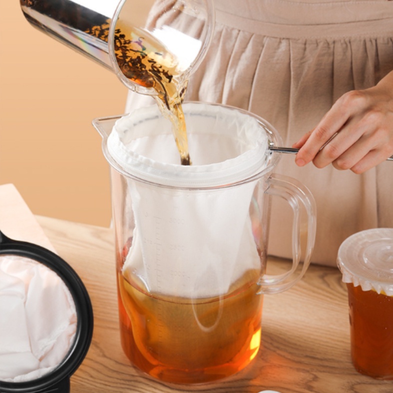 MANGO COFFEE ถุงกรองชา กาแฟ แบบมีซิป ถอดซักได้ มีให้เลือก3ขนาด พร้อมด้ามจับสแตนเลส - รูปที่ 4