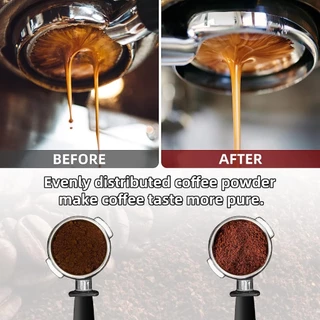MANGO COFFEE เข็มเกลี่ยผงกาแฟ ด้ามจับไม้ 6เข็ม สเตนเลส อุปกรณ์บาริสต้า spreader needle