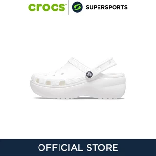 CROCS Classic Platform Clog รองเท้าลำลองผู้หญิง 206750-100