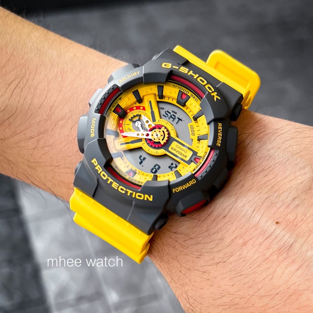 G-Shock รุ่นใหม่ล่าสุด GA-110Y-9A ของแท้ เครื่องศูนย์ รับประกัน 1ปี