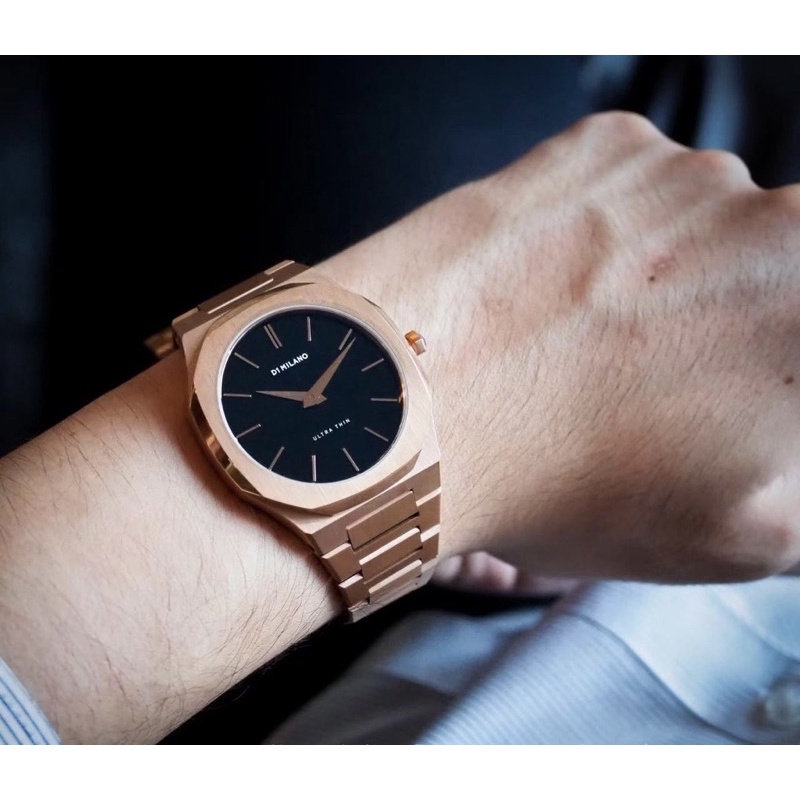 D1 Milano Ultra Thin Color Rose Gold สุดยอดนาฬิกา Luxury วัสดุคุณภาพเทพๆราคาหลักพัน แบรนด์จากอิตาลี 