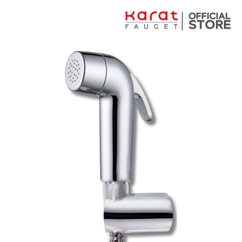 Karat Faucet ชุดสายฉีดชำระ สายสแตนเลส ยาว 120 ซม. สีโครเมี่ยม รุ่น KA-03-327-50