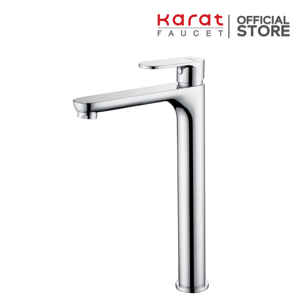 สินค้า Clearance)Karat Faucet ก๊อกผสมอ่างล้างหน้าทรงสูง แบบก้านโยก รุ่น KF-58-621-50