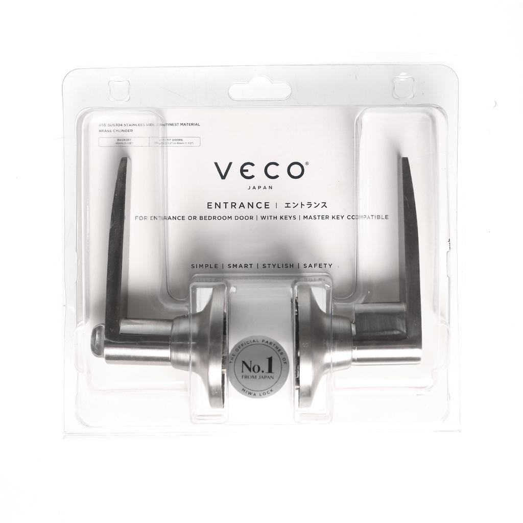 VECO ก้านโยกประตู สแตนเลส รุ่น 6414-SS-ET |ZWG| - รูปที่ 2