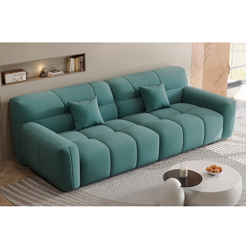 Scandinavian Modern Minimalist Small Living Room Modern Lamb Velvet Sofa Living Room Furniture Secti