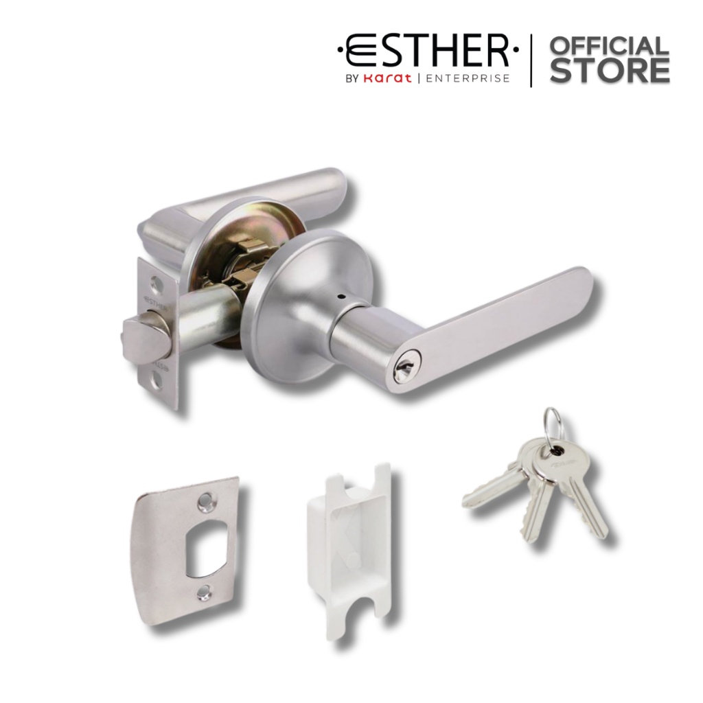 ESTHER มือจับก้านโยกประตูทางเข้า สำหรับความหนา 35-50 มม. รุ่น EAL-02-157-63