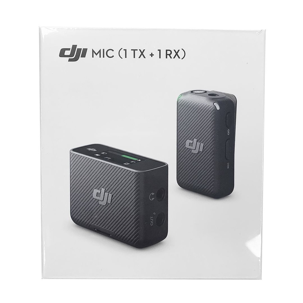 DJI Mic Wireless Microphone 1V1FCC (1 Transmitter + 1 Receiver) - 2.4 GHz, 250m
