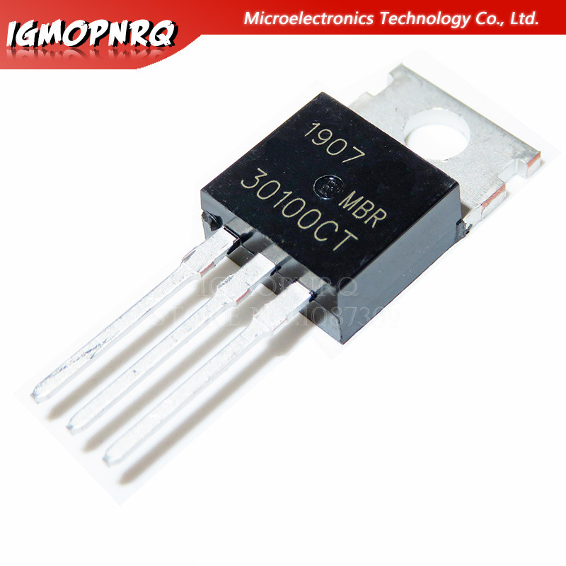 10pcs MBR30100CT 30100CT MBR30100 Shoteki Rectifier 30A 100V TO-220 ใหม่เดิม