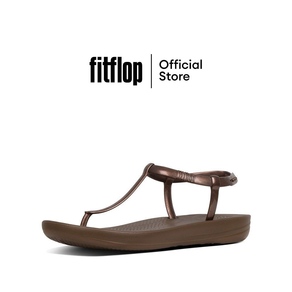 FITFLOP IQUSHION รองเท้าแตะแบบรัดส้นผู้หญิง รุ่น W11-012 สี Bronze