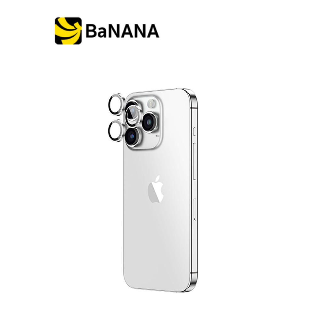 AMAZINGthing ฟิล์มกันเลนส์ Camera Lens for iPhone 15 Pro/15 Pro Max 3D Len Glass (Three Lens) Crystal By Banana IT