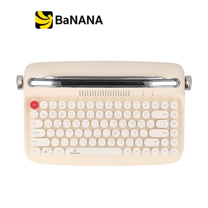 คีย์บอร์ดไร้สาย TECHPRO Retro Mini Bluetooth (84Keys) B303 by Banana IT