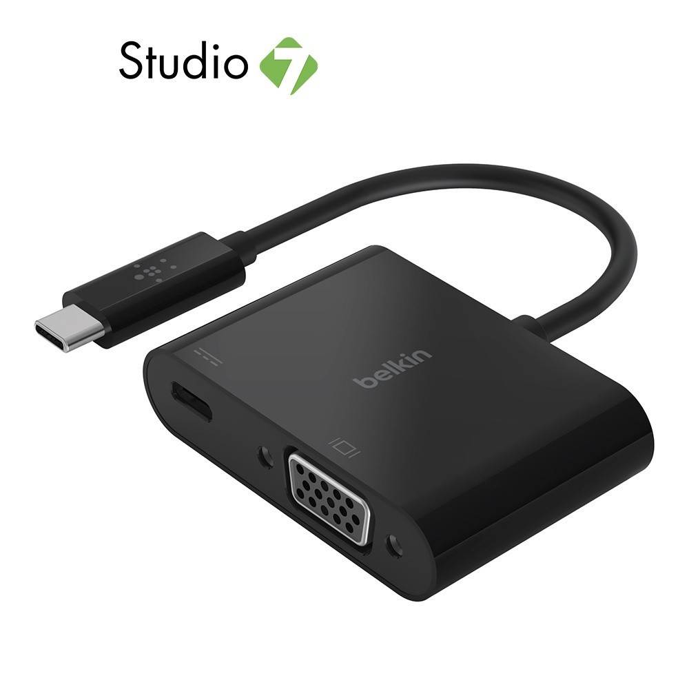 อะแดปเตอร์ Belkin USB-C to VGA with PD 60W by Studio 7