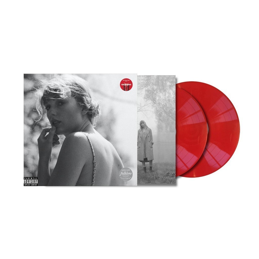 แผ่นเสียง Vinyl Taylor Swift folklore Target Exclusive / Red