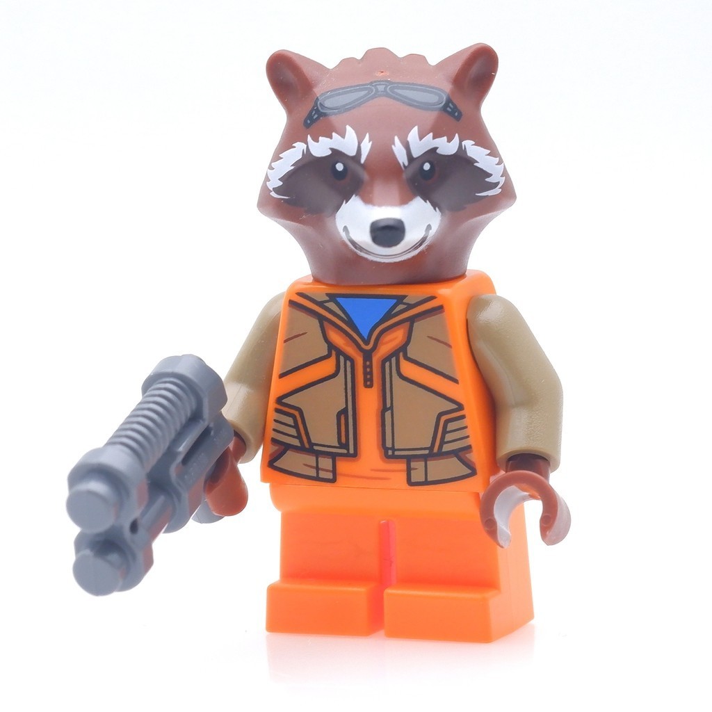LEGO Marvel Rocket Raccoon Tan Suit *new