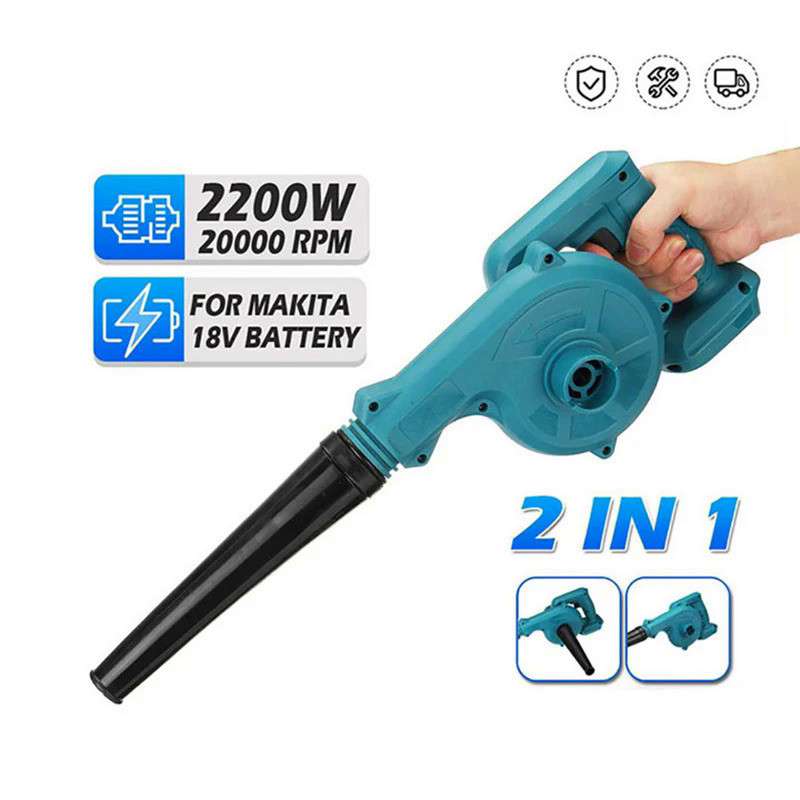 2200 Watt Cordless Electric Blower And Suction Blade Computer Vacuum Cleaner Tool Tool Suitable For Makita 18 Volt Batte