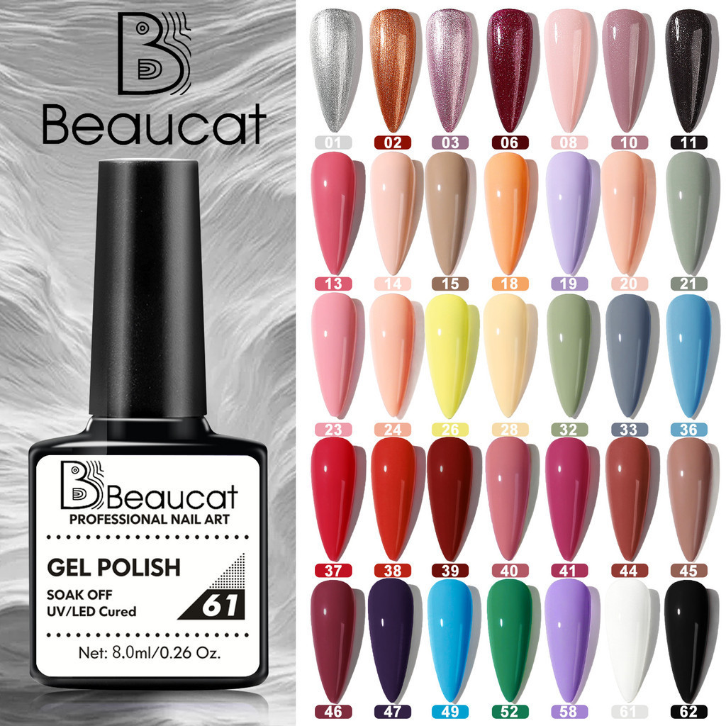 สีทาเล็บเจล เจลสีสวย ทนทาน ไม่ซีด 40สี ใช้ได้นาน 8ML ราคาถูก พร้อมใช้กับเครื่องอบ UV/LED