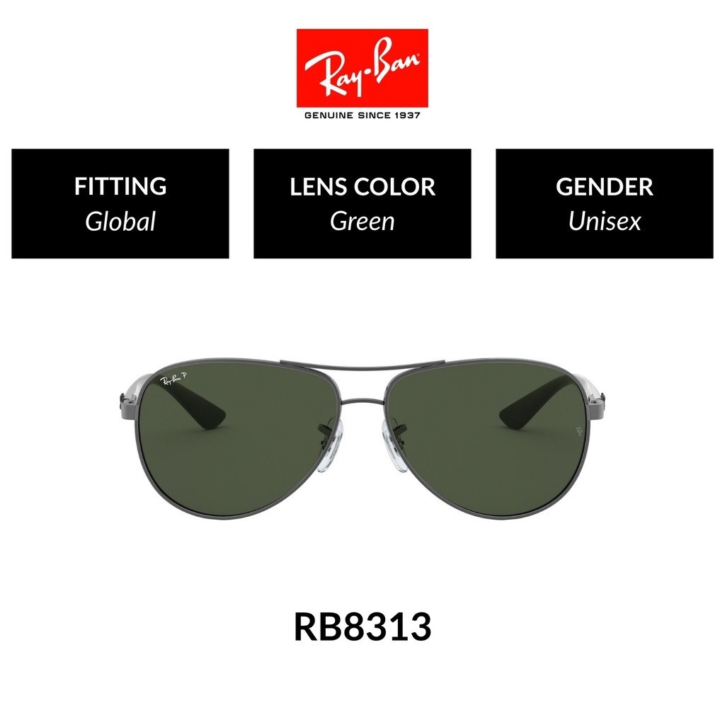 Ray-Ban - RB8313 Polarized 004/N5 - size 61 แว่นกันแดด