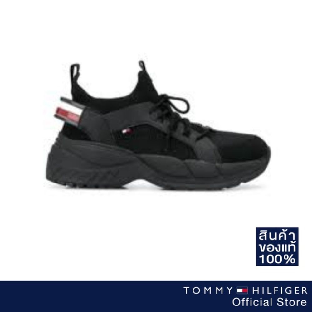 TOMMY HILFIGER รองเท้าผ้าใบชาย รุ่น FM0FM02739 สีดำ