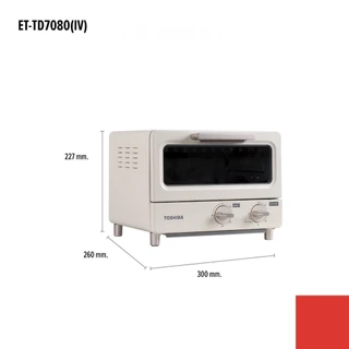 TOSHIBA เตาอบ ความจุ 10 ลิตร รุ่น ET-TD7080(IV) สีครีม ET-TD7080(PN) สีชมพู