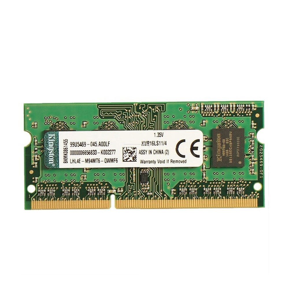 4GB (4GBx1) DDR3L 1600MHz SO-DIMM RAM (หน่วยความจำ) KINGSTON VALUE RAM (KVR16LS11/4WP) \\  RAM NOTEBOOK