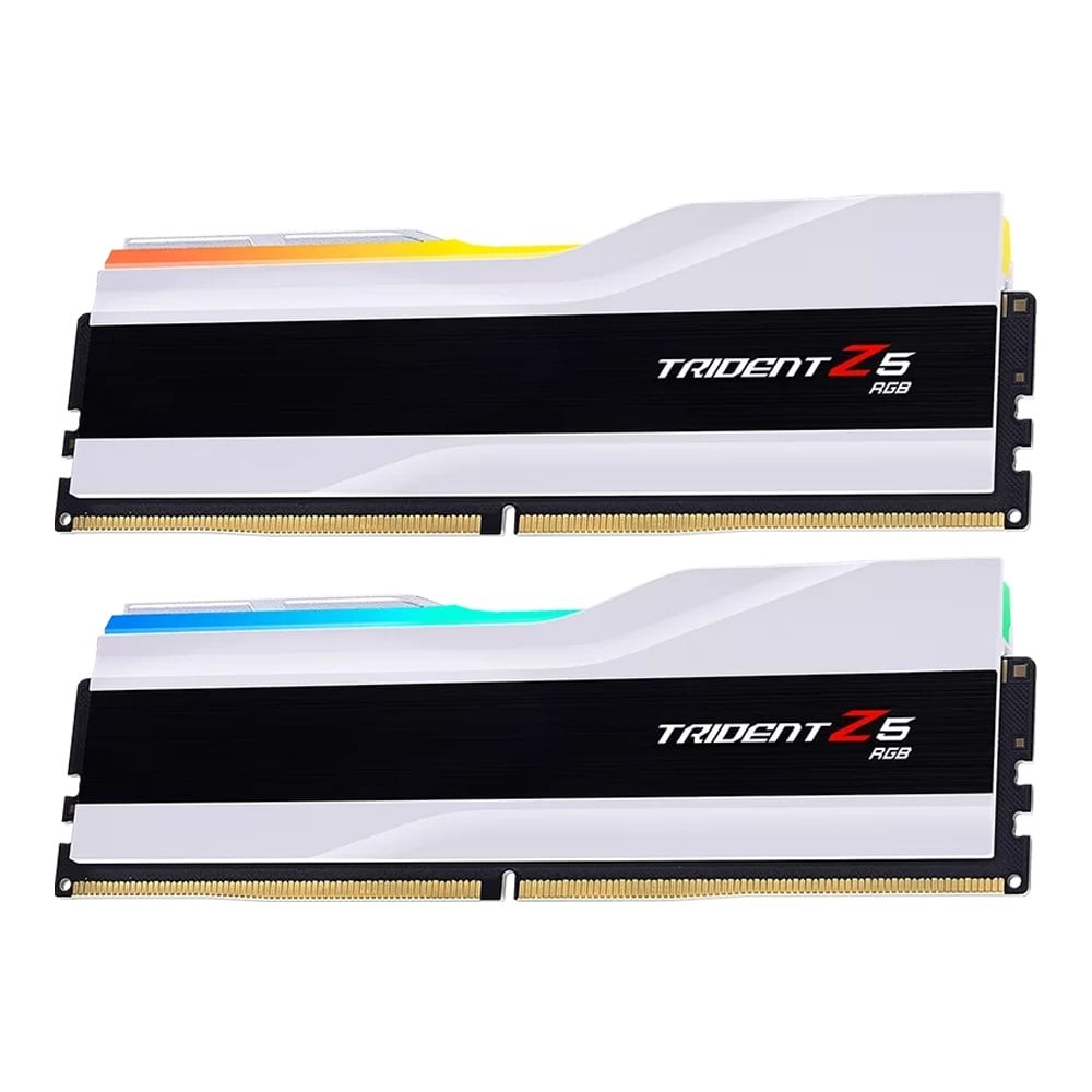 32GB (16GBx2) DDR5 6000MHz RAM G.SKILL TRIDENT Z5 RGB (INTEL XMP) (MATTE WHITE) F5-6000J3238F16GX2-TZ5RW