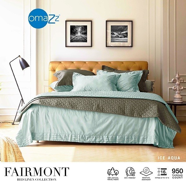 Omazz Quilt นวม ขนาด 70x90 นิ้ว Collection Fairmont รหัส Ice Aqua