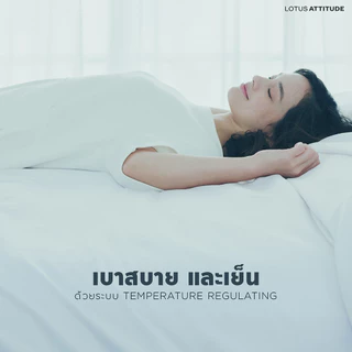 LOTUS ATTITUDE ชุดผ้าปู สัมผัสนุ่ม ดุจใยไหม ความละเอียด 490 เส้น รุ่น Basic ส่งฟรี