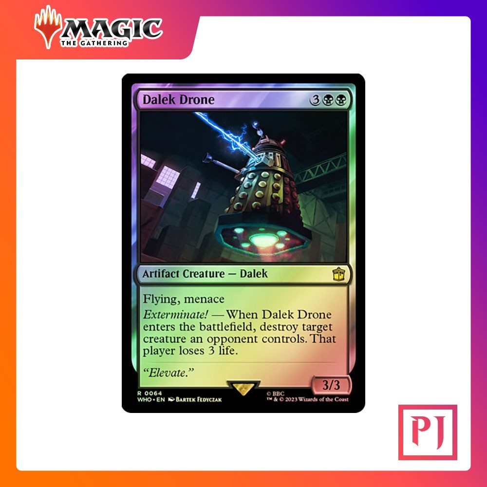 [MTG] Dalek Drone [WHO] [BLACK] [RARE] [FOIL] [ENG] (การ์ดเมจิค / Magic the Gathering)