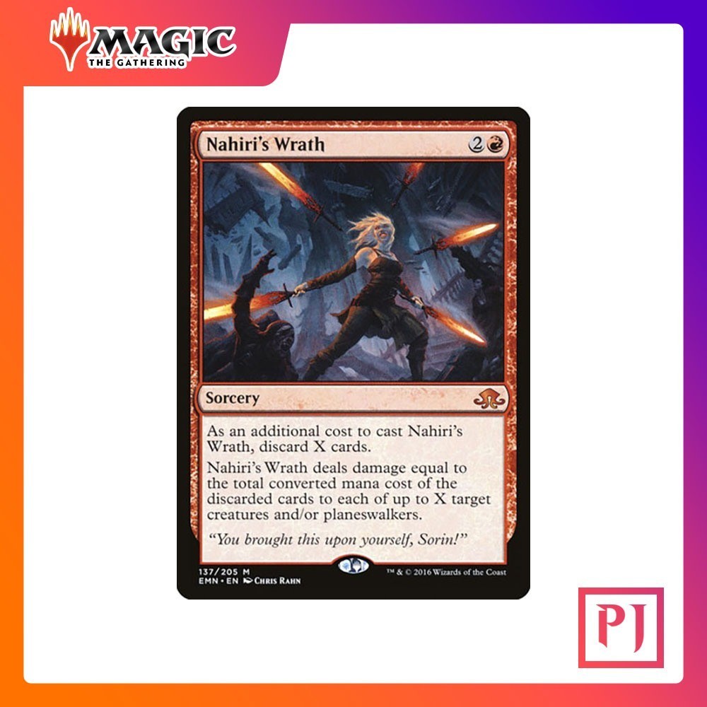 MTG Nahiri's Wrath EMN RED MYTHIC NORMAL ENG (การ์ดเมจิค