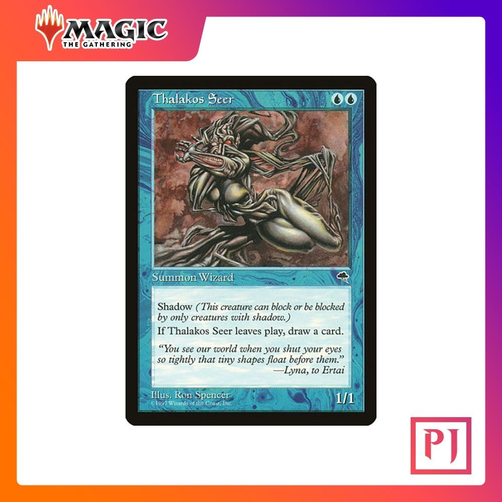 [MTG] Thalakos Seer [TMP] [BLUE] [COMMON] [NORMAL] [ENG] (การ์ดเมจิค / Magic the Gathering)
