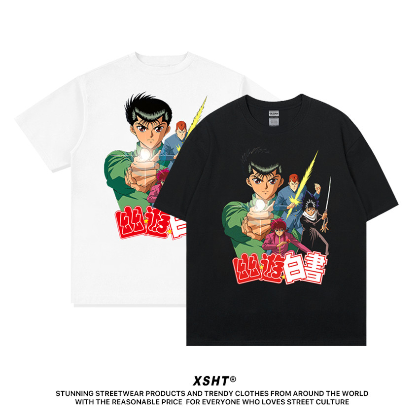 🔥พร้อมส่ง🔥 เสื้อยืด YuYu Hakusho Tee - White (สีดำ/สีขาว) by XSHT