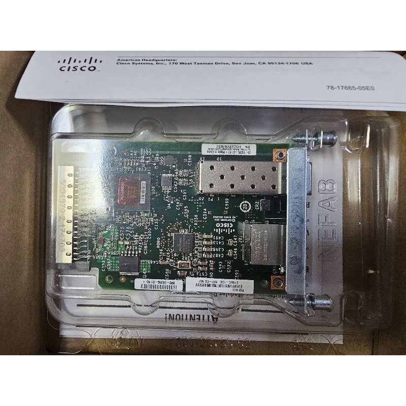 Cisco EHWIC-1GE-SFP-CU + SFP Cisco EX