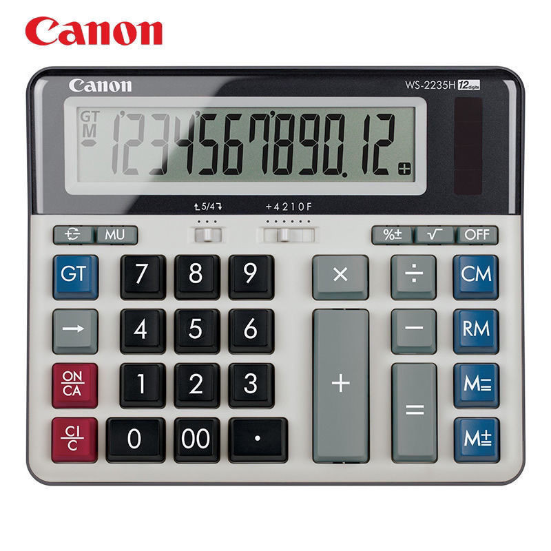WS-2235H Canon 12 หลักเครื่องคิดเลขของแท้ใหม่ธนาคารบัญชีการเงินแคชเชียร์เครื่องคิดเลขพิเศษเดิม