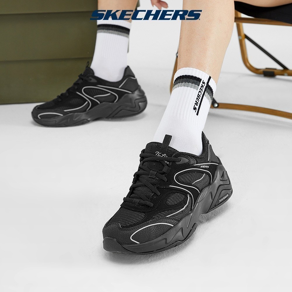 Skechers สเก็ตเชอร์ส รองเท้า ผู้หญิง Good Year Sport D'Lites Hyper Burst Shoes - 149983-BKSL