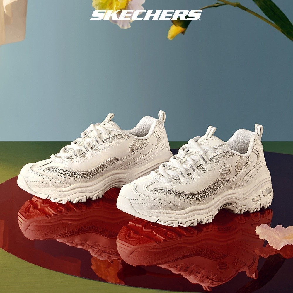 Skechers สเก็ตเชอร์ส รองเท้า ผู้หญิง Sport D'Lites 1.0 Shoes - 149250-WHT