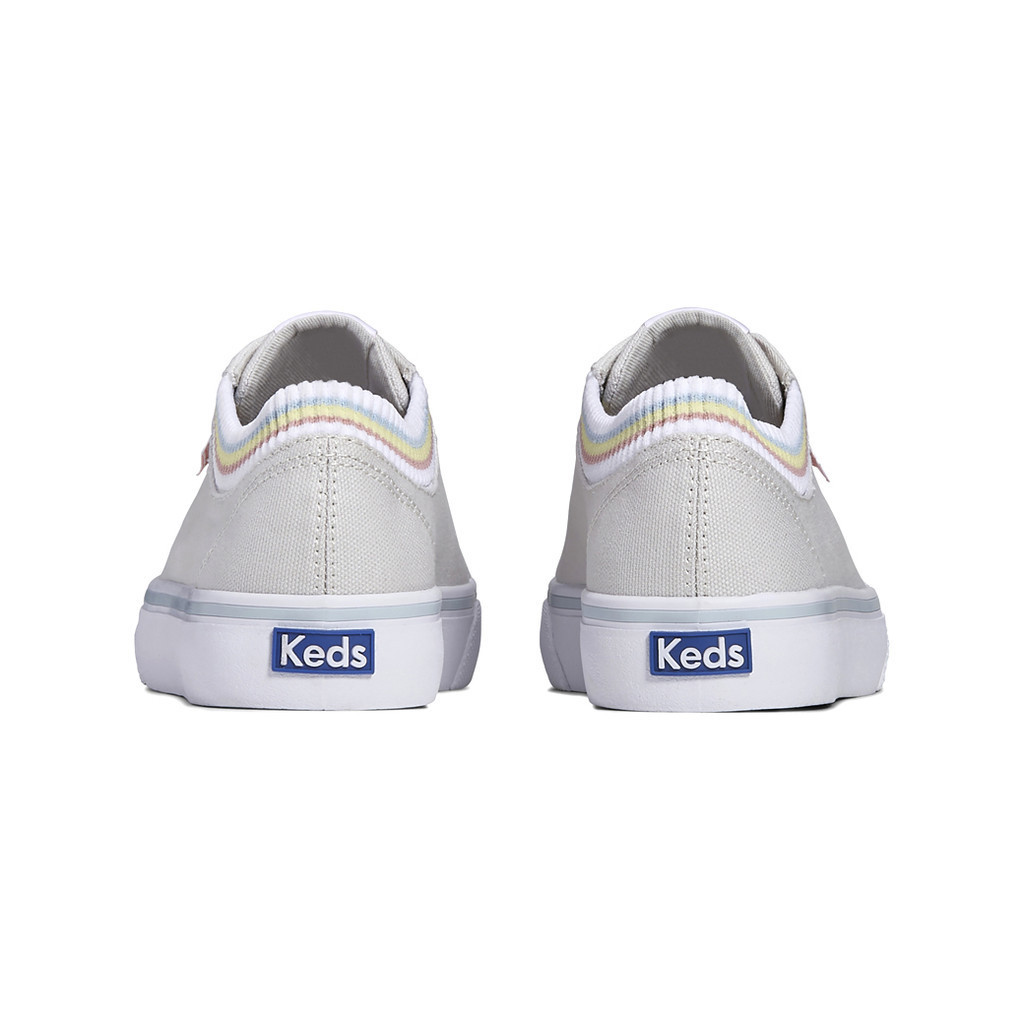 KEDS รองเท้าผ้าใบ แบบผูกเชือก รุ่น JUMP KICK RIB KNIT CANVAS COLLAR สีเทา ( WF67765 )