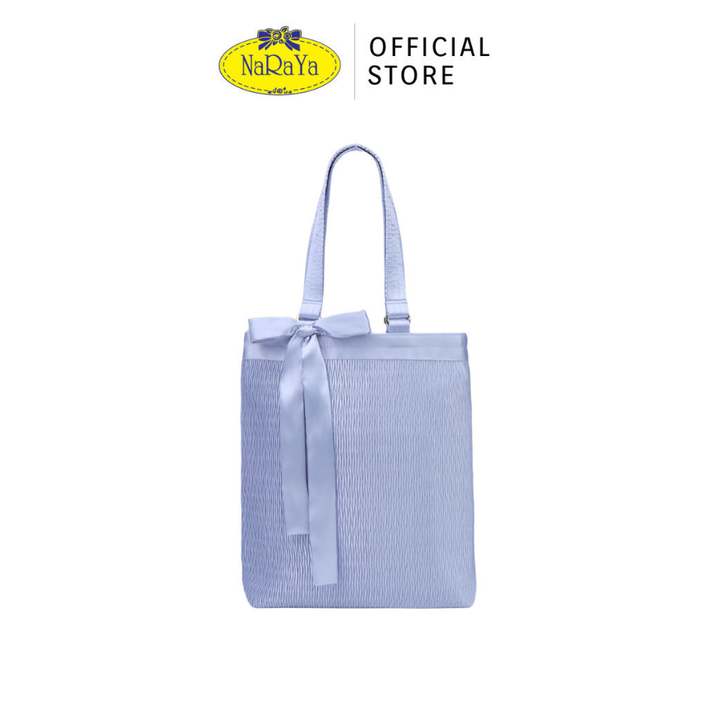 NaRaYa Shoulder Bag กระเป๋าสะพายไหล่ รุ่น Pleated Satin NPL-848
