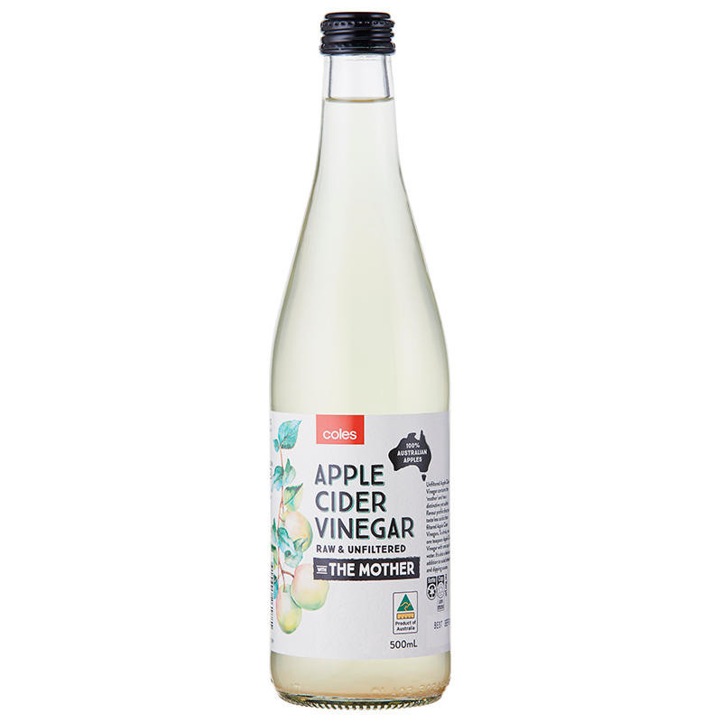 ✅ โคลส์น้ำส้มสายชูหมักจากน้ำแอปเปิ้ล 500มล. / Coles Apple Cider Vinegar 500ml. / SKU 9310645261881