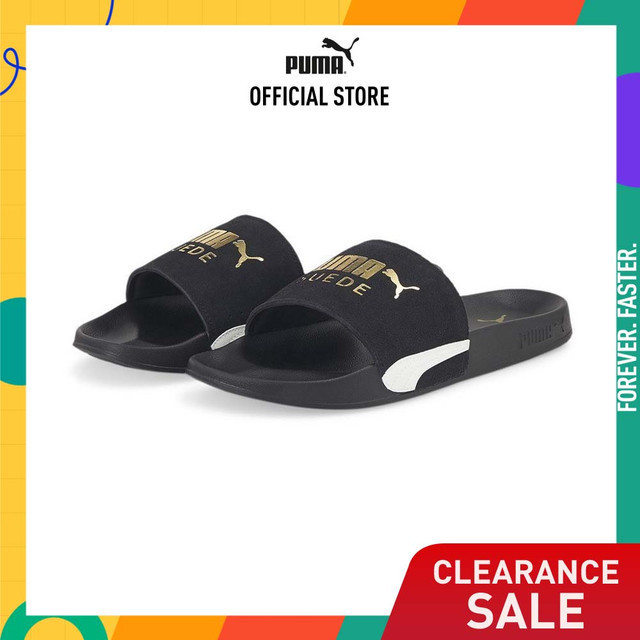 PUMA BASICS - รองเท้าแตะ Leadcat 2.0 Suede Classic Sandals สีดำ - FTW - 38487201